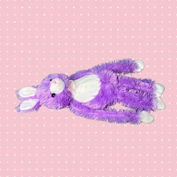 Stuffed Purple Bunny, 14.5" - Picture 5 of 10